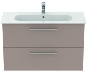 Ideal Standard i.life A Waschtischset 100 cm mit Unterschrank und chrom Griff, Weiß matt