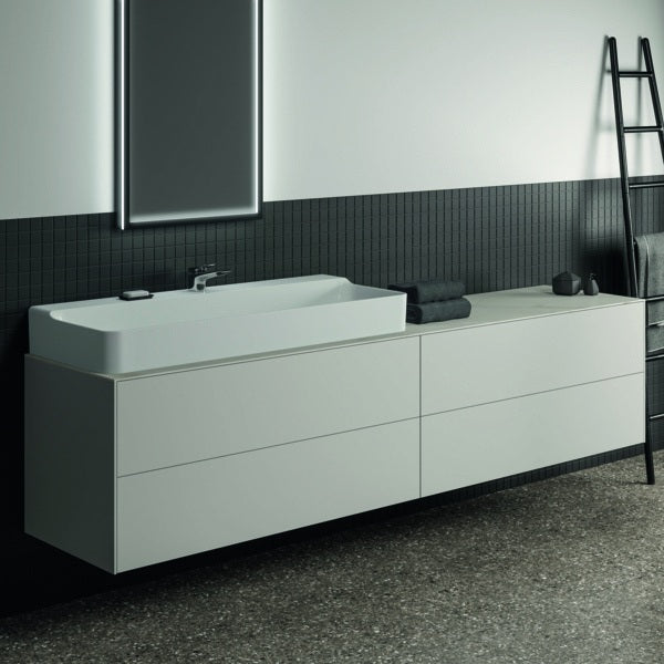 Ideal Standard Conca Aufsatzwaschtisch 1200x450x145 mm Weiß, 1 Hahnloch, ohne Überlauf