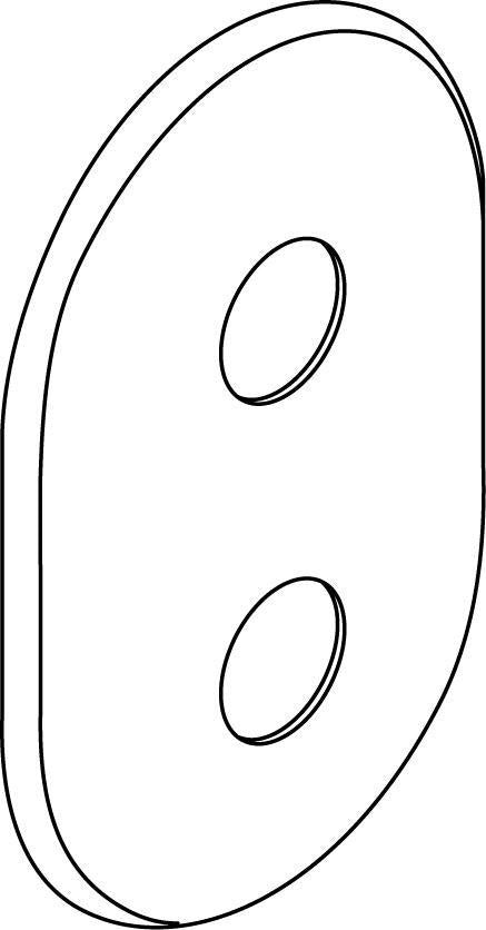 Ideal Standard IS Rosette für E-Thermostat in Chrom – Hochwertige Abdeckung