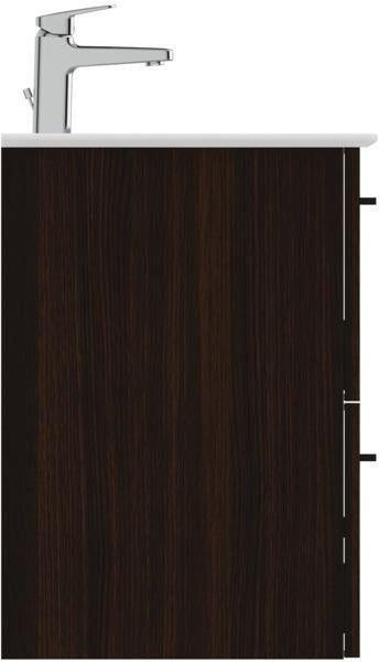 Ideal Standard i.life A Waschtisch-Set 60 cm mit Unterschrank, weiß matt, schwarzer Griff