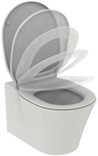 Ideal Standard Wand-T-WC-Kombipaket Connect Air mit AQUABLADE und Softclosing, 365x540mm, Weiß