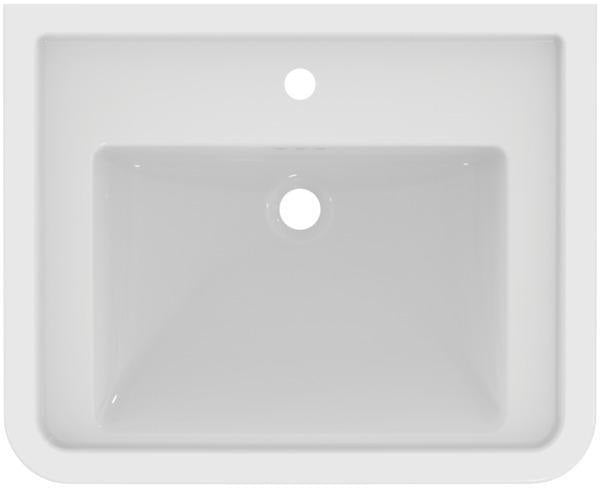 Ideal Standard Möbelwaschtisch Calla 1 Hahnloch mit Überlauf 665x540x155 mm Weiß