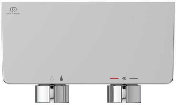 Ideal Standard Ceraplus Safe OX Brausethermostat AP Chrom – Aufputz, verbrühungssicher, 10 l/min