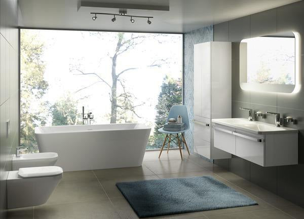 Ideal Standard Tonic II Duo-Badewanne freistehend 1800x800x600 mm Seidenweiß