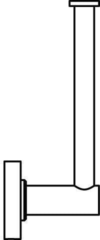 IDEAL STANDARD IOM Reserve-Papierrollenhalter Chrom ohne Deckel – Wandmontage