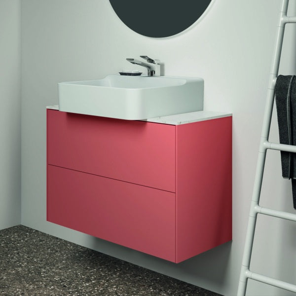Ideal Standard Conca Waschtischunterschrank 800 mm, 2 Auszüge, Push-Open, Weiß
