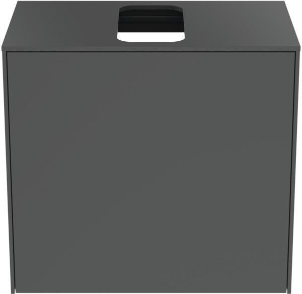 Ideal Standard Conca Waschtischunterschrank Eiche geflammt 602 mm mit Auszug und Push-Open