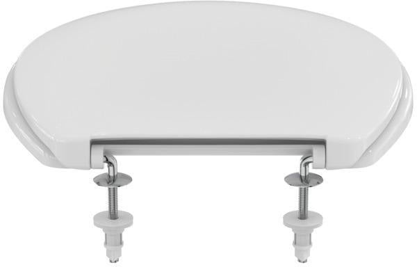 Ideal Standard Contour 21 WC-Sitz mit Deckel, Duroplast weiß, Edelstahl-Scharniere