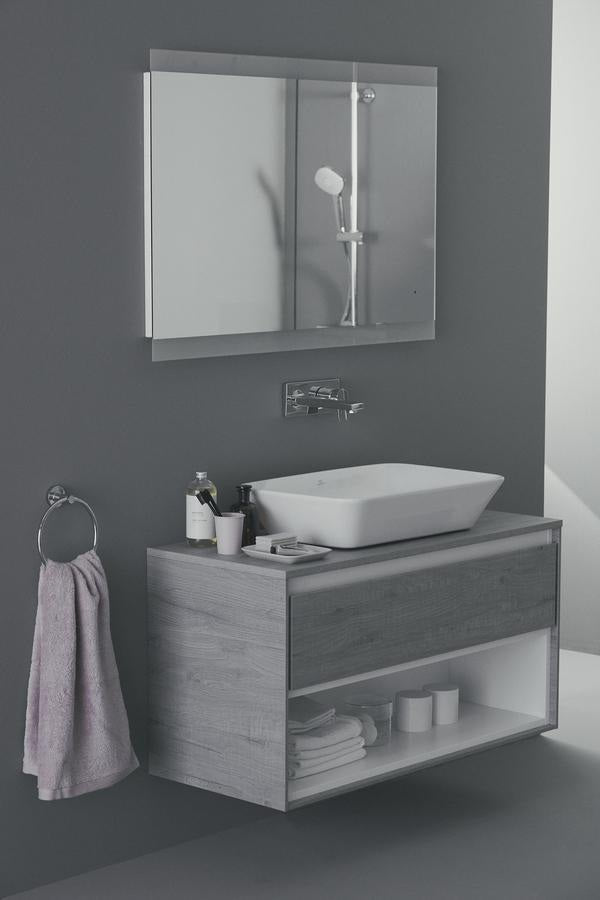 IDEAL STANDARD Connect Air Aufsatzwaschtisch 600x400x135mm Weiß, ohne Hahnloch, ohne Überlauf