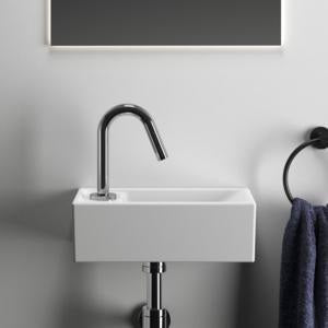 Ideal Standard i.life S Handwaschbecken 370x210x120mm, 1 Hahnloch links, ohne Überlauf, Weiß