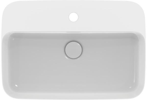 Ideal Standard Ipalyss Aufsatzschale 1 Hahnloch mit Überlauf 550x380x145mm Weiß