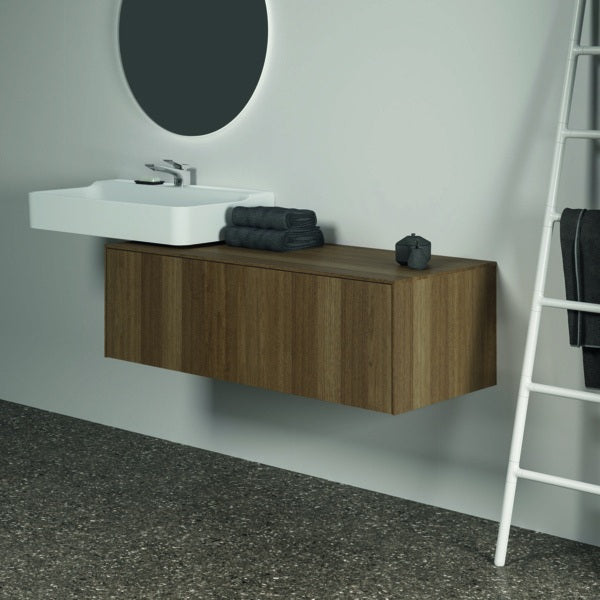 Ideal Standard Conca Waschtischunterschrank 1202 mm, 1 Auszug, Weiß, Push-Open & Softclose