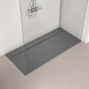 IDEAL STANDARD Ultra Flat S i.life Brausewanne 1700x800x30 mm Carraraweiß – Mineralguss, Anti-Rutsch, matt