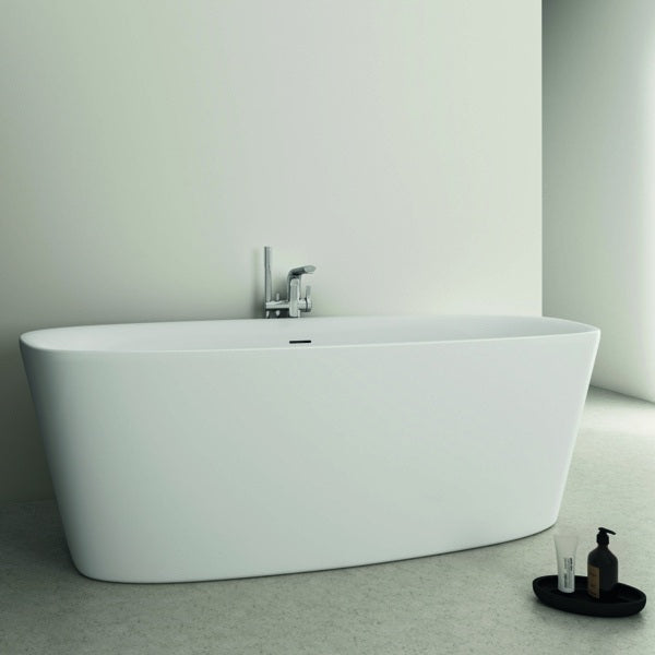Ideal Standard Duo-Badewanne Dea freistehend 1900x900mm mit Ablauf und Überlauf in Weiß