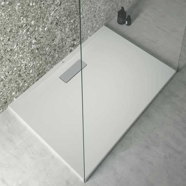 Ideal Standard Ultra Flat New Rechteck-Brausewanne 1000x700x25 mm Weiß – Bodenebener Einbau