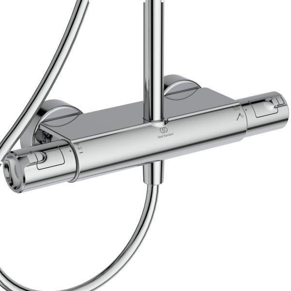 Ideal Standard Duschsystem Ceratherm T50 mit Brausethermostat und 1500 mm Schlauch in Chrom