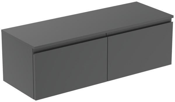 Ideal Standard Finesse Waschtischunterschrank 1202 mm mit 2 Auszügen in Greige matt