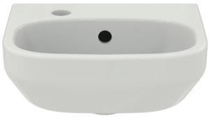 Ideal Standard i.life A Handwaschbecken 350x300x115 mm Weiß, 1 Hahnloch links, mit Überlauf
