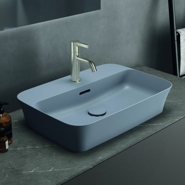 Ideal Standard Ipalyss Aufsatzschale 1 Hahnloch mit Überlauf 550x380x145mm Weiß