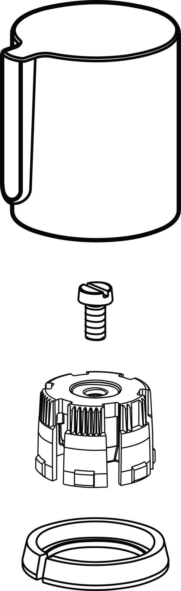 Ideal Standard IS Griff-Set on-off Joy Silver Storm – Hebelgriff mit PVD-Oberfläche