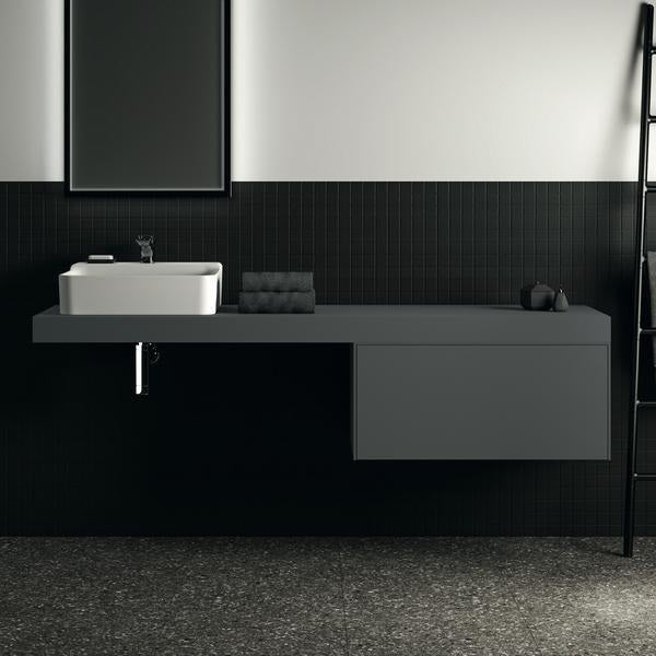 Ideal Standard Conca Konsole 1600x505x80 mm Weiß – Rechteckige Waschtischplatte