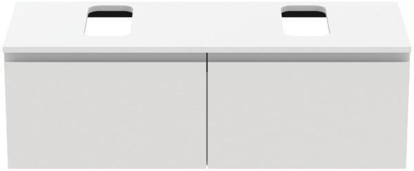 Ideal Standard Finesse Waschtischunterschrank 1200 mm mit 2 Auszügen und Softclose in Greige matt