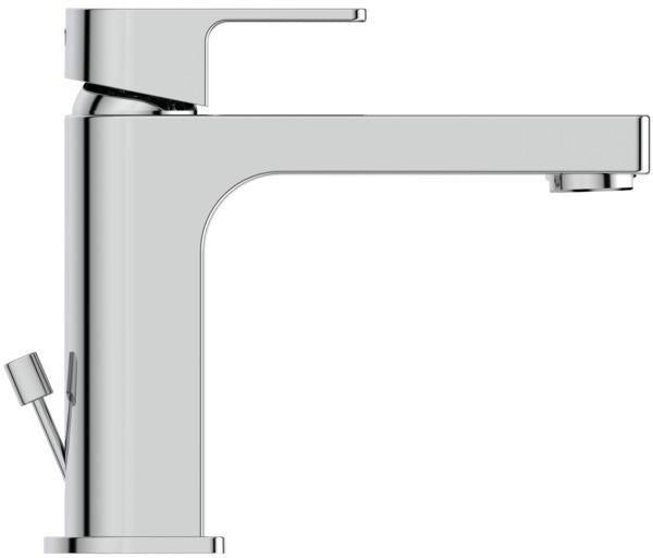 Ideal Standard Edge Waschtischarmatur Slim Chrom 5 l/min mit Ablaufgarnitur 120 mm Ausladung