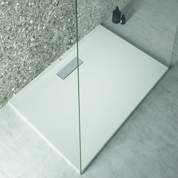 Ideal Standard Ultra Flat New Rechteck-Brausewanne 1000x700x25 mm Weiß – Bodenebener Einbau