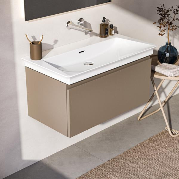 Ideal Standard Finesse Möbelwaschtischunterschrank 800 mm mit Auszug und Softclose in Greige matt