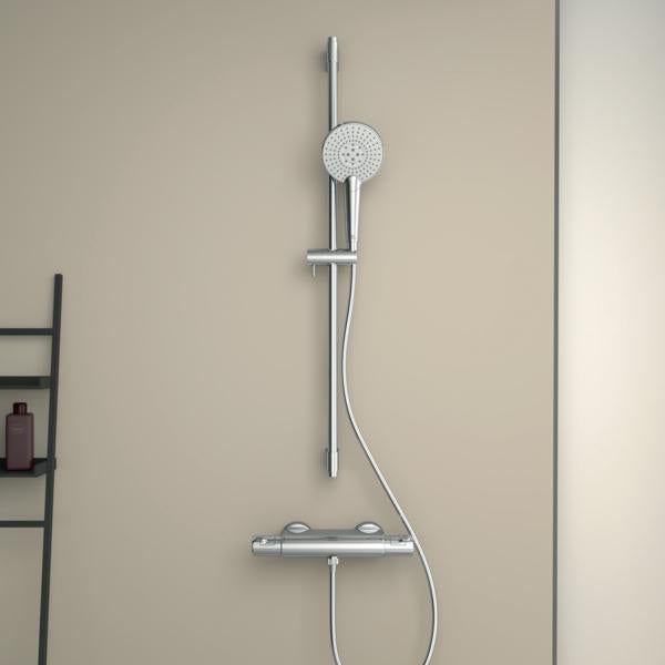 IDEAL STANDARD Idealrain Evo Jet Brausekombination 600 mm mit 3-Funktionshandbrause, Chrom