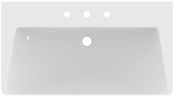 Ideal Standard Möbelwaschtisch La Dolce Vita 860 mm 3 Hahnlöcher mit Überlauf Weiß