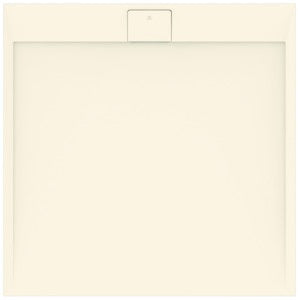 Ideal Standard Quadrat-Brausewanne Ultra Flat S i.life 1200x1200x30 mm Carraraweiß – Mineralguss mit Rutschhemmung