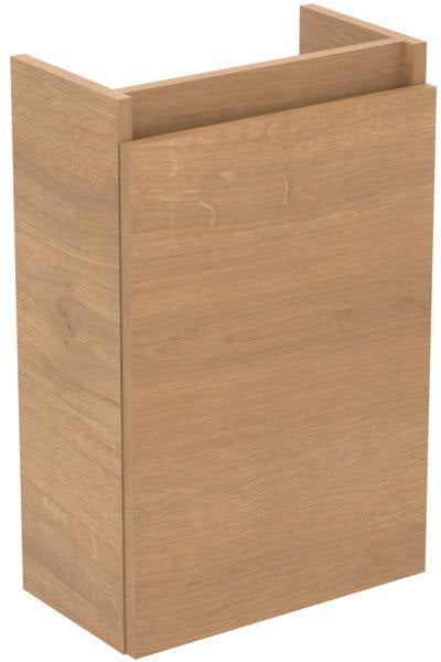 Ideal Standard Eurovit+ Möbelpaket – Handwaschbecken 37 cm & Unterschrank 36 cm mit Tür, Hochglanz grau
