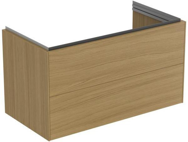 Ideal Standard Conca Waschtischunterschrank 1000 mm, 2 Auszüge, Push-Open, Weiß
