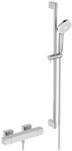 Ideal Standard Brausekombination Ceratherm C100 Square 90 cm mit Brausethermostat Chrom