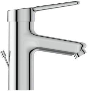 Ideal Standard Ceraplus Waschtischarmatur mit Ablaufgarnitur, 112 mm Ausladung, Chrom