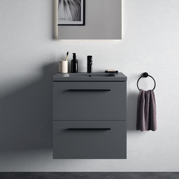 Ideal Standard i.life B Möbelwaschtisch 610 mm Weiß mit Überlauf und 1 Hahnloch