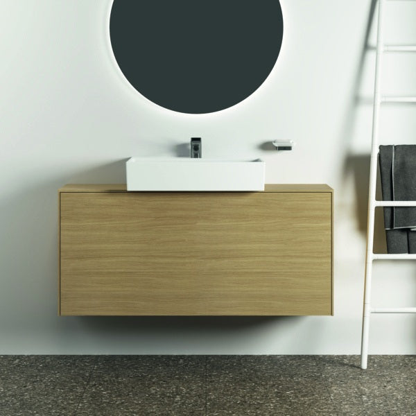 Ideal Standard Seifenschale Conca Cube eckig Brushed Gold – Wandhängend mit Glas-Einsatz