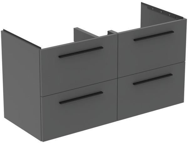 Ideal Standard i.life B Waschtischunterschrank 1200 mm, 4 Auszüge, Weiß matt, wandhängend
