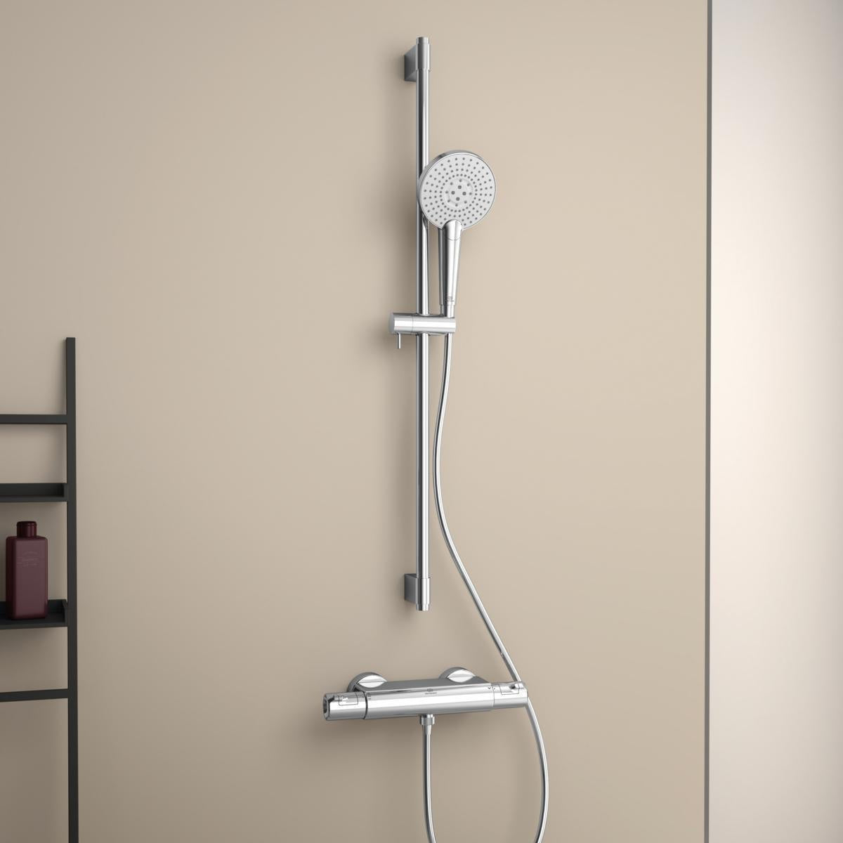 IDEAL STANDARD Idealrain Evo Jet Brausekombination 600 mm mit 3-Funktionshandbrause, Chrom