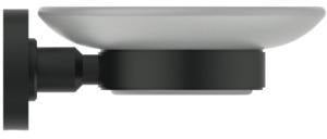 Ideal Standard IOM Seifenschale aus satiniertem Glas mit verchromter Wandhalterung