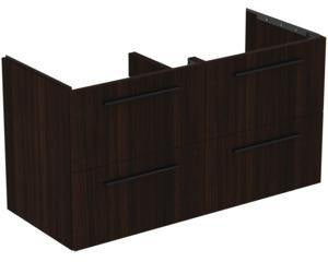 Ideal Standard i.life B Möbel-Set 160 cm – 4 Auszüge, 2 offene Fächer, Gr. Schwarz Weiß matt