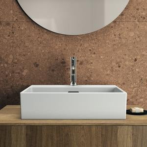 IDEAL STANDARD Aufsatzwaschtisch Extra 500x400mm Weiß mit 1 Hahnloch und Überlauf