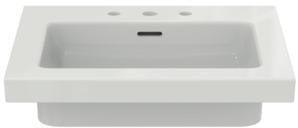 Ideal Standard Möbelwaschtisch Extra 610x510x150 mm Weiß mit 3 Hahnlöchern und Überlauf