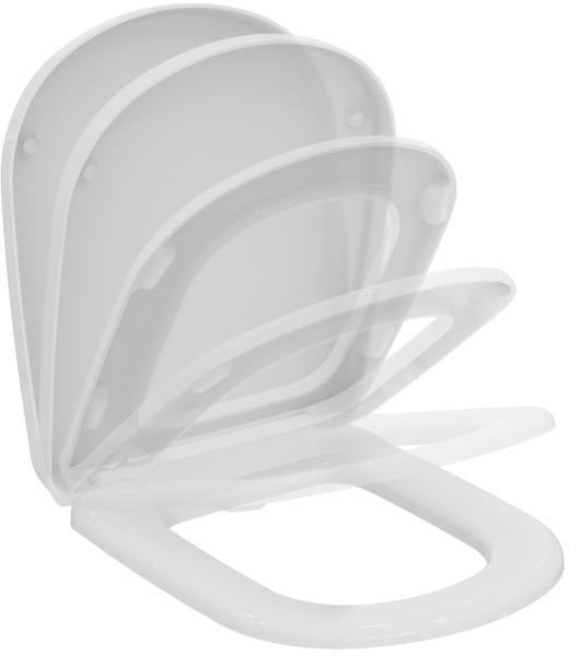 WC-Sitz Eurovit Weiß von Ideal Standard – Duroplast mit Deckel, 6er-Pack