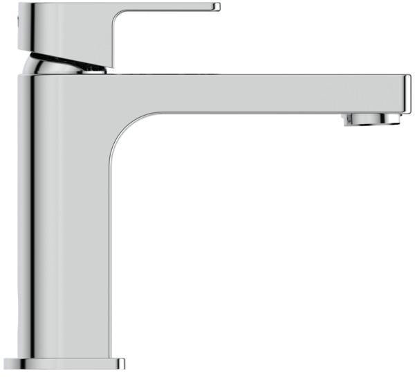 Ideal Standard Edge Waschtischarmatur Slim Chrom 5 l/min mit Ablaufgarnitur 120 mm Ausladung