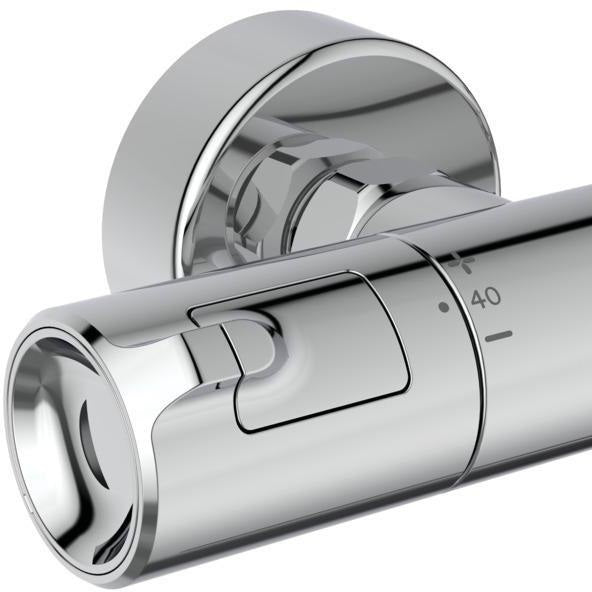 Ideal Standard Ceratherm T50 Brausethermostat mit 600 mm Brausestange und 3-Funktions-Handbrause in Chrom