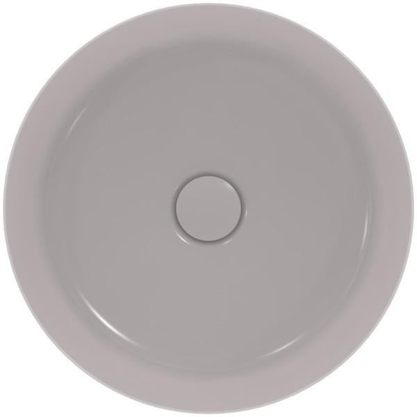 Ideal Standard Ipalyss Aufsatzwaschtisch 400x400mm Seidenweiß ohne Hahnloch ohne Überlauf