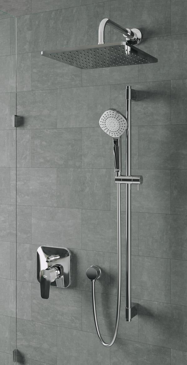 Ideal Standard Idealrain Wandanschluss 300 mm Chrom – Aufputz Kopfbrauseanschluss mit Rosette