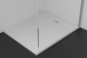 Ideal Standard Ultra Flat S i.life Brausewanne 1000x800x30mm Carraraweiß – Mineralguss mit Anti-Rutsch